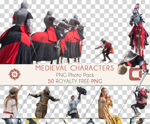 Medieval Characters - PNG Photo Pack
