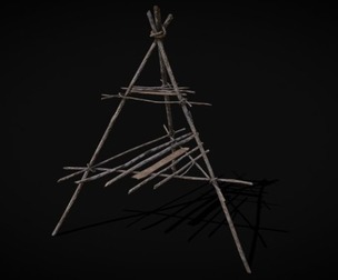 Primitive Tripod Cooking Rack