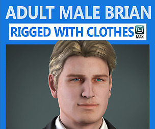 Adult Male Brian Rigged