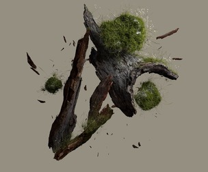 Realistic floating weeds plant sims in Houdini