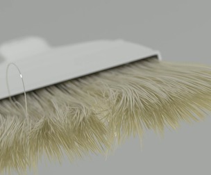 Animate lifelike paint brushes with Houdini scene