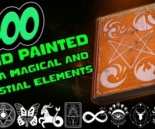 1400 Hand Painted Alpha Magical & Celestial Signs