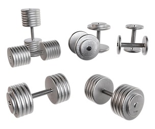 Set of 20 dumbbells from 5 to 100 kg.