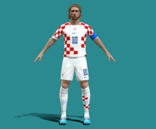3D Rigged Luka Modric Croatia Worldcup 2022