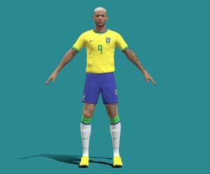 3D Rigged Richarlison Brazil Worldcup 2022