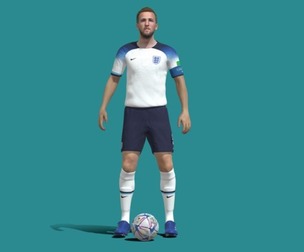 3D Rigged Harry Kane England Worldcup 2022