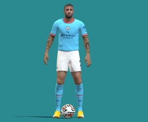 3D Rigged Kyle Walker Manchester City