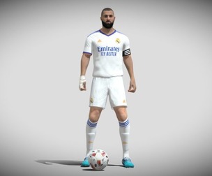 3D Rigged Karim Benzema