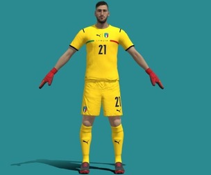 3D Rigged Donnarumma