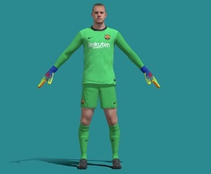 3D Rigged Ter Stegen