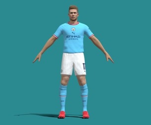 3D Rigged Kevin De Bruyne