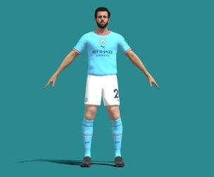 3D Rigged Bernardo Silva Manchester City