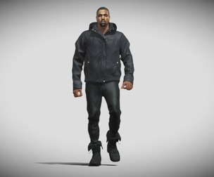 3D Rigged Kanye West