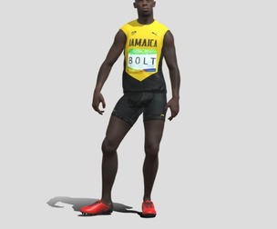 3D Rigged Usain Bolt