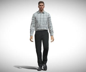 3D Rigged Casualman