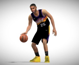 3D Rigged Mikal Bridges NBA