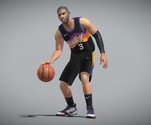 3D Rigged Chris Paul NBA