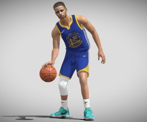 3D Rigged Stephen Curry NBA