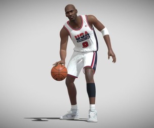 3D Rigged Michael Jordan 1992 NBA