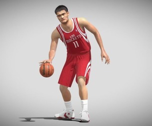 3D Rigged Yao Ming NBA