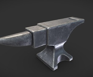 Old Anvil Game-Ready 3d model