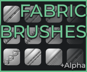 18 fabric brushes for Zbrush / Stitch / seam