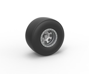 Dragster rear wheel Scale 1:25