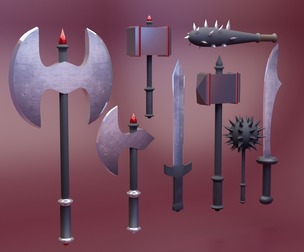 Weapons Pack and Bonus Viking Character