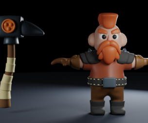 Stylized Dwarf Character