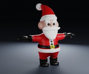 Santa Claus Toon Style Character