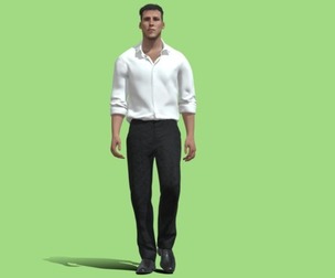 3D Rigged casual man