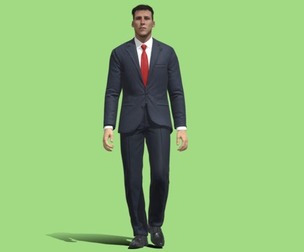 3D Rigged Business Man