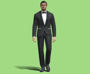 3D Rigged Business Man