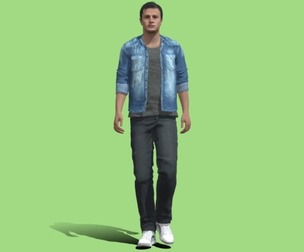 3D Rigged casual man