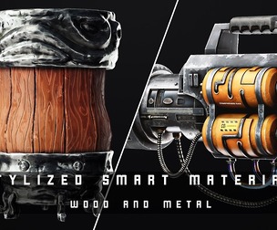 Stylized Smart Materials Wood & Metal Vol 02