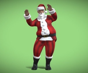Santa Claus dancing