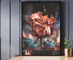 Red Floral Prints, Digital Download