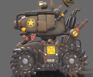 Tank 3d modeling texturing