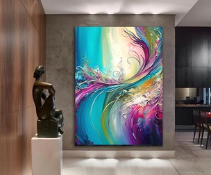 Colorful Wall Art, Digital Print, Abstract Print