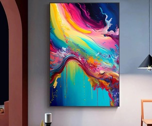 Digital Print, Abstract Print, Colorful Wall Art