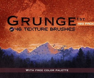 Grunge Texture Brush For Procreate V.1