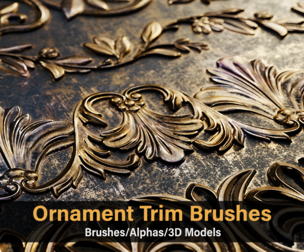 Ornament Trim Brushes/Alphas  Vol.1