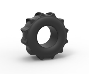 Dirt dragster rear tire 3 Scale 1:25
