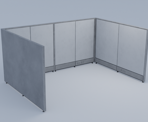 Office Cubicle 4K and 2K Textures