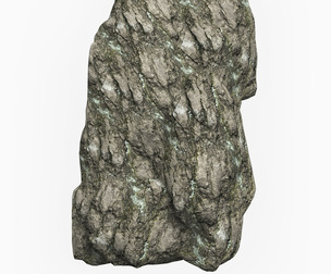 Low Poly Rock Cliff 01