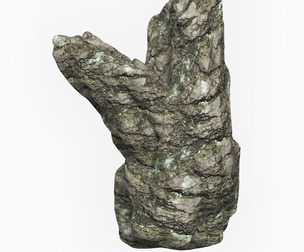 Low Poly Rock Cliff 02