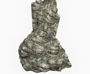Low Poly Rock Cliff 06