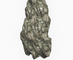 Low Poly Rock Cliff 08