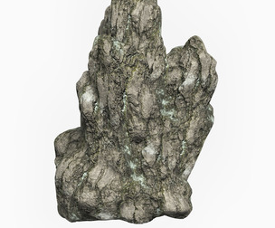 Low Poly Rock Cliff 09