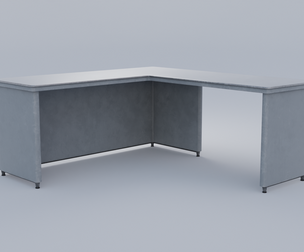 Retro Office Desk 4K and 2K Low-poly